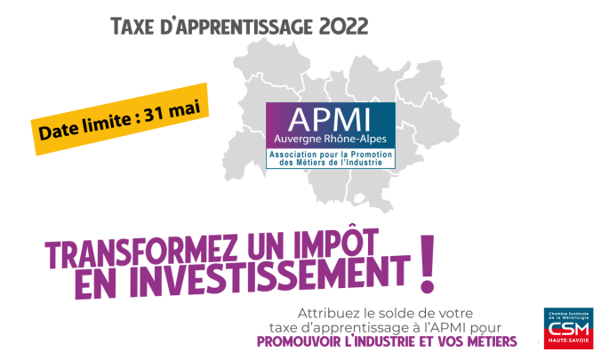 Taxe d'apprentissage 2022